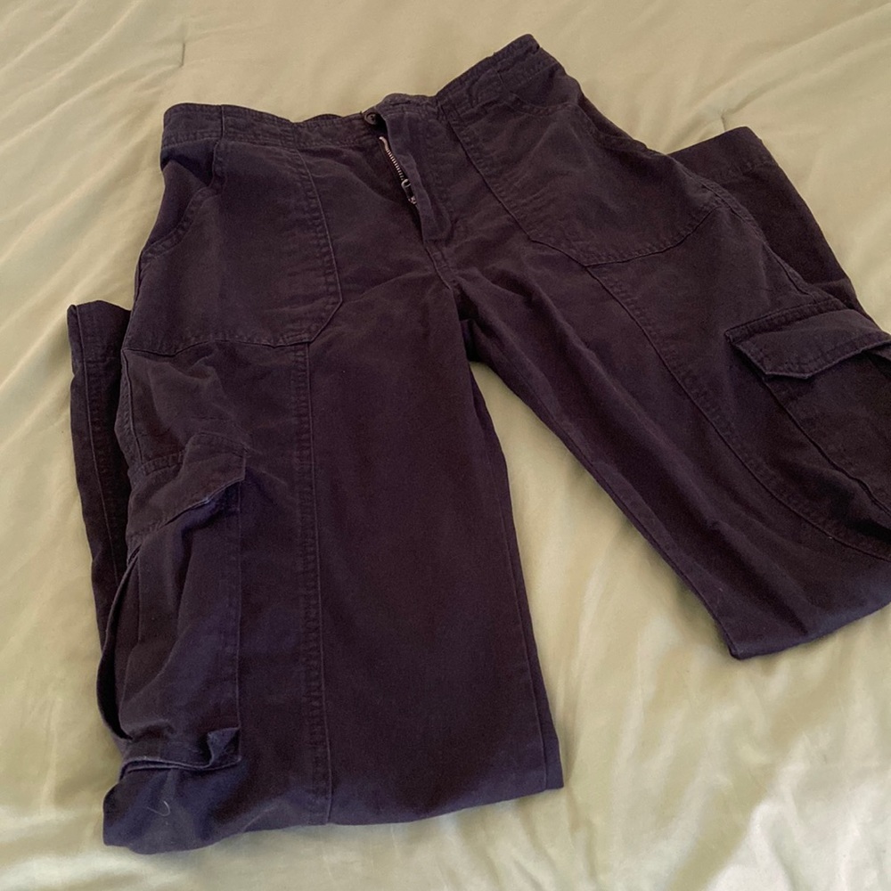 Abercrombie & Fitch Dark Gray/Black Cargo Pants